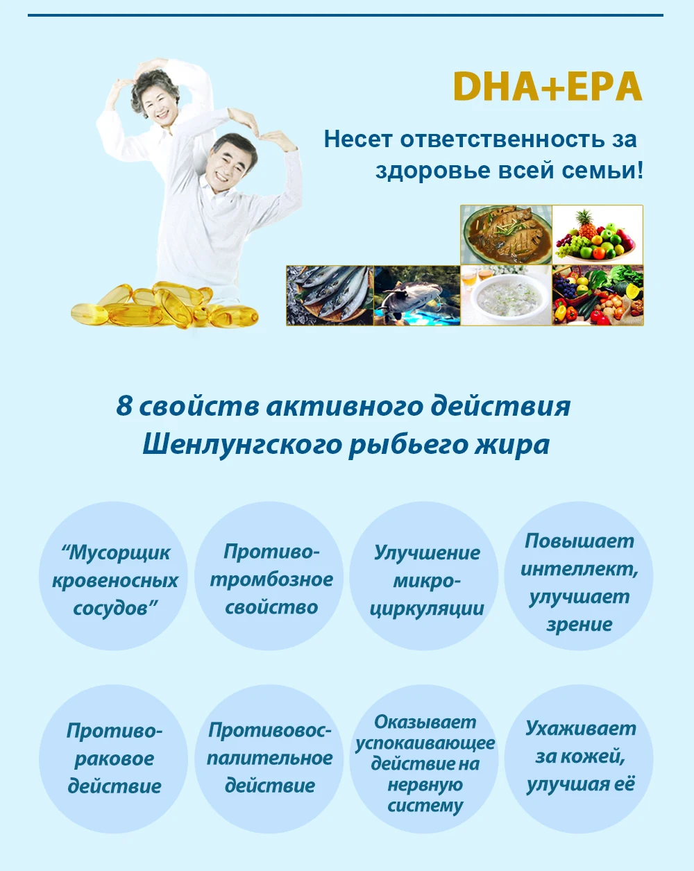 Шенлунгский рыбий жир в капсулах, 50 SV